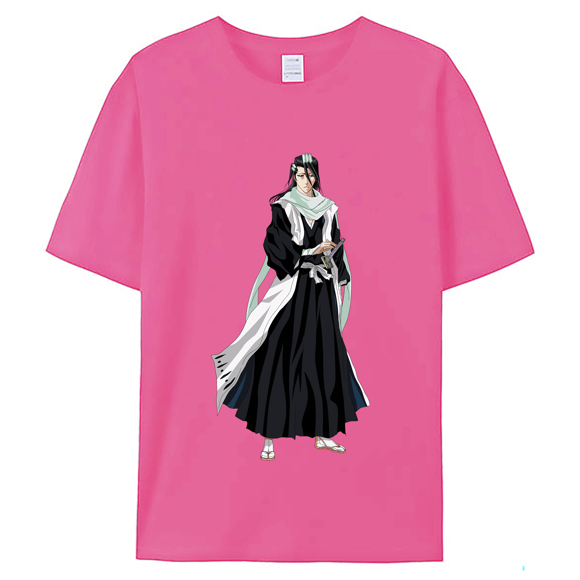 （画像用） ブリーチ くちき びゃくや BLEACH Kuchiki Byakuya レディースカジュアルプリントTシャツ（綿100％）